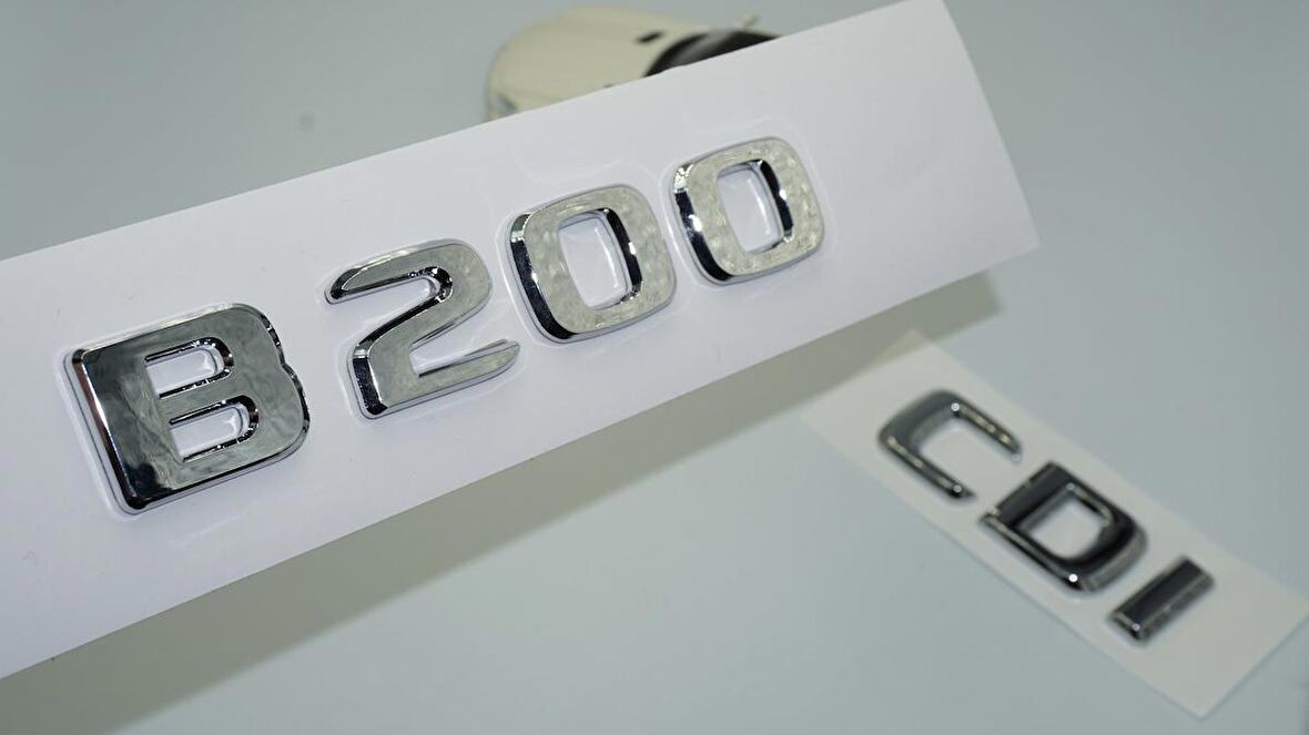 Dk Tuning B200 Cdi Bagaj Krom Abs 3m 3d Yazı Logo Benz İle Uyumlu