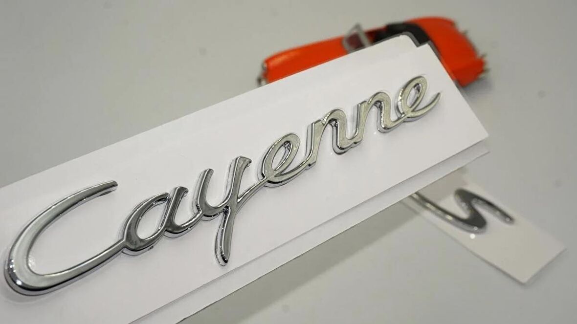 DK Tuning Porsche Cayenne S Bagaj 3M 3D ABS Yazı Logo Amblem Seti