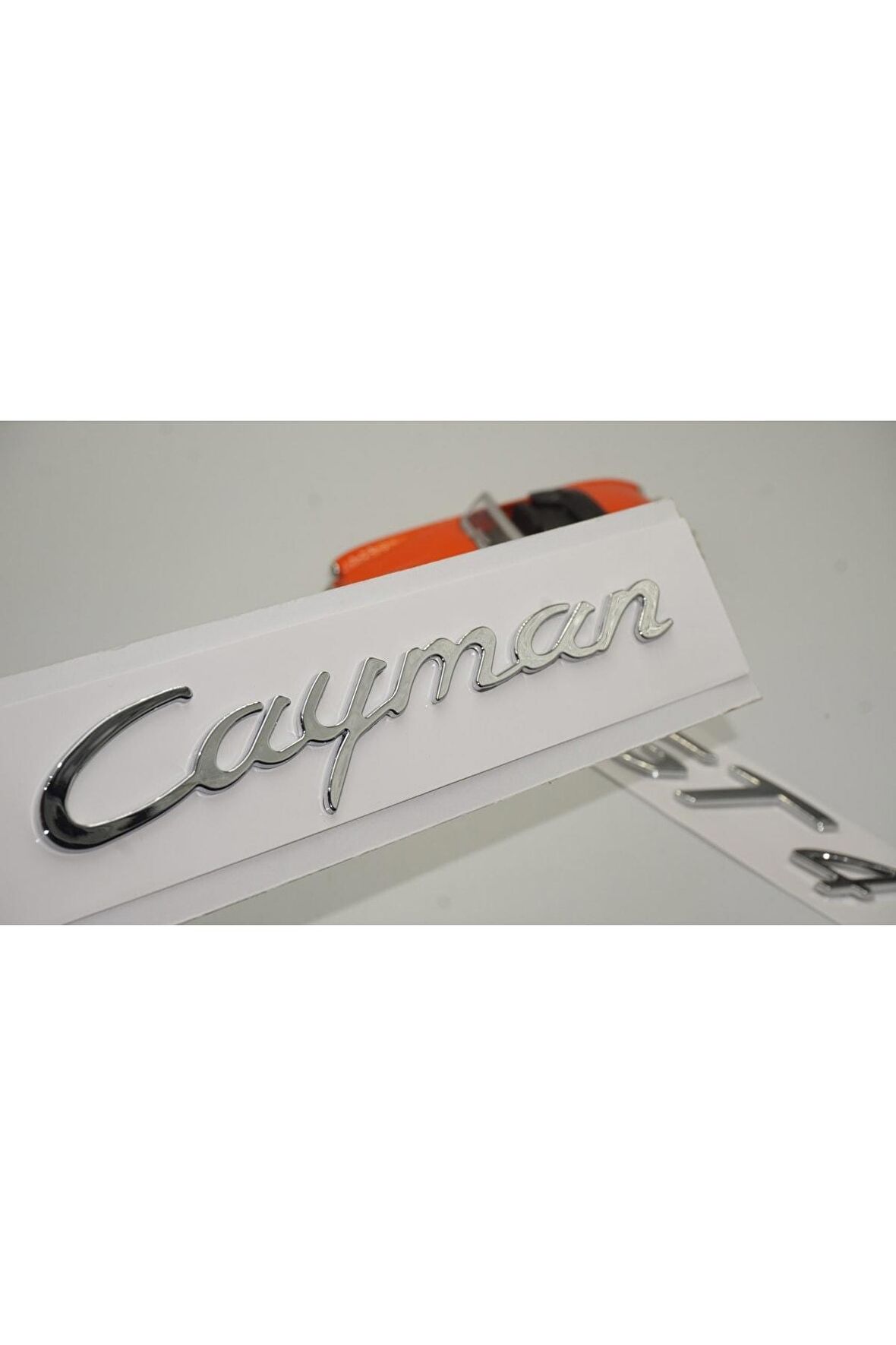 Porsche Cayman Gt4 Bagaj 3m 3d Abs Yazı Logo Amblem Seti