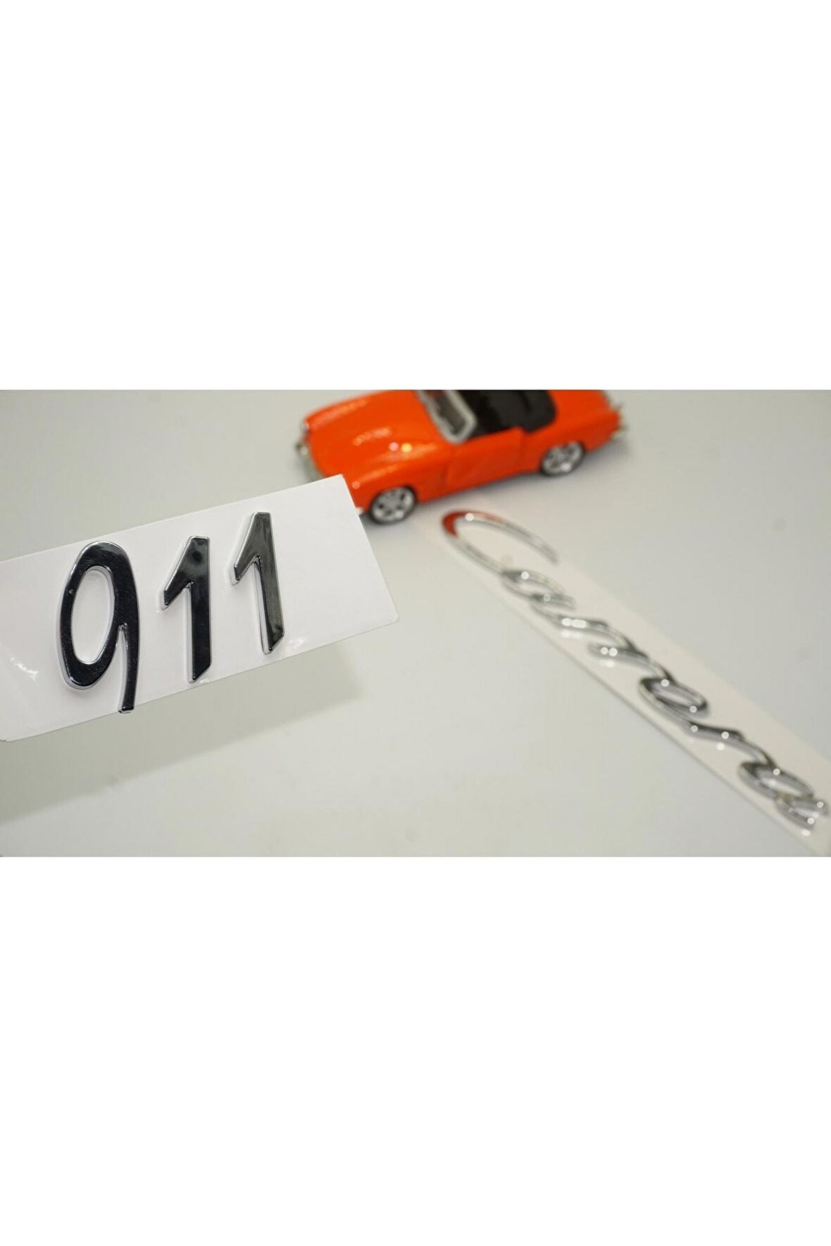 Porsche 911 Uyumlu  Carrera Bagaj 3m 3d Abs Yazı Logo Amblem Seti