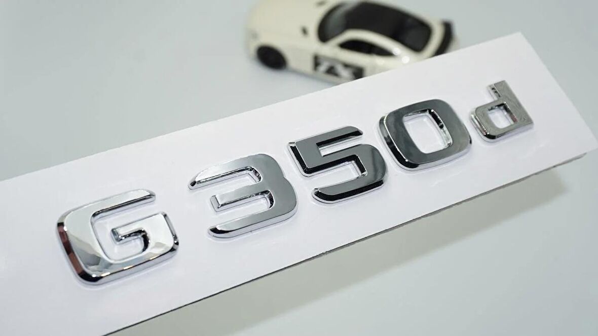 DK Tuning G350d Bagaj Krom ABS 3M 3D Yazı Logo Benz İle Uyumlu