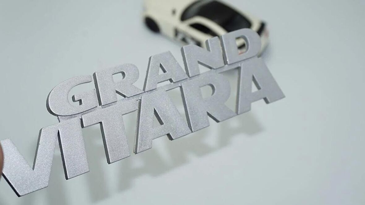 DK Tuning Grand Vitara Bagaj Gri Yazı Amblem Suzuki İle Uyumlu