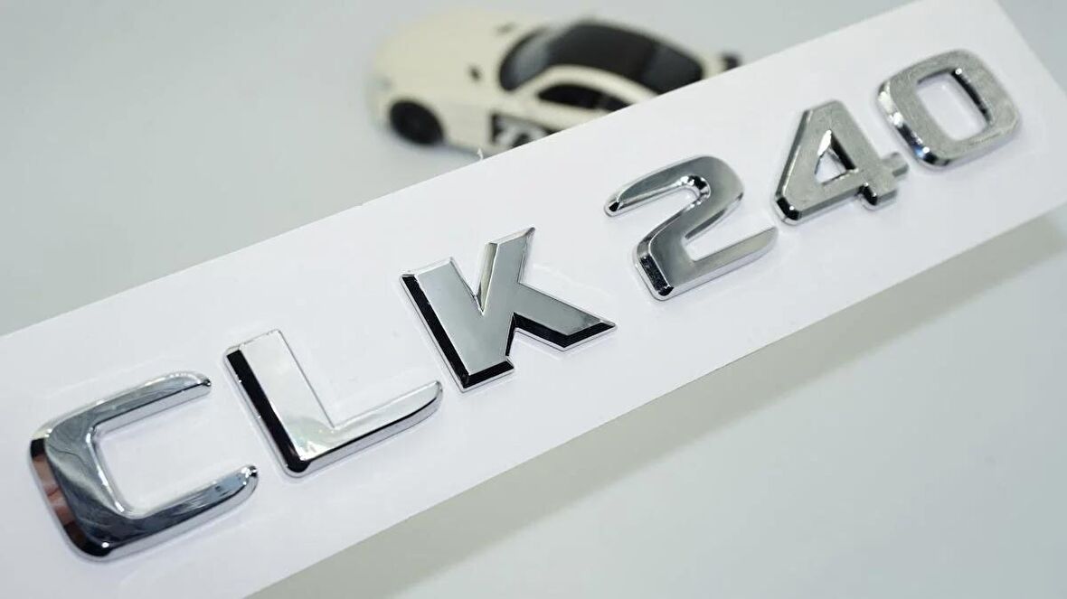 DK Tuning CLK240 Bagaj Krom ABS 3M 3D Yazı Logo Benz İle Uyumlu