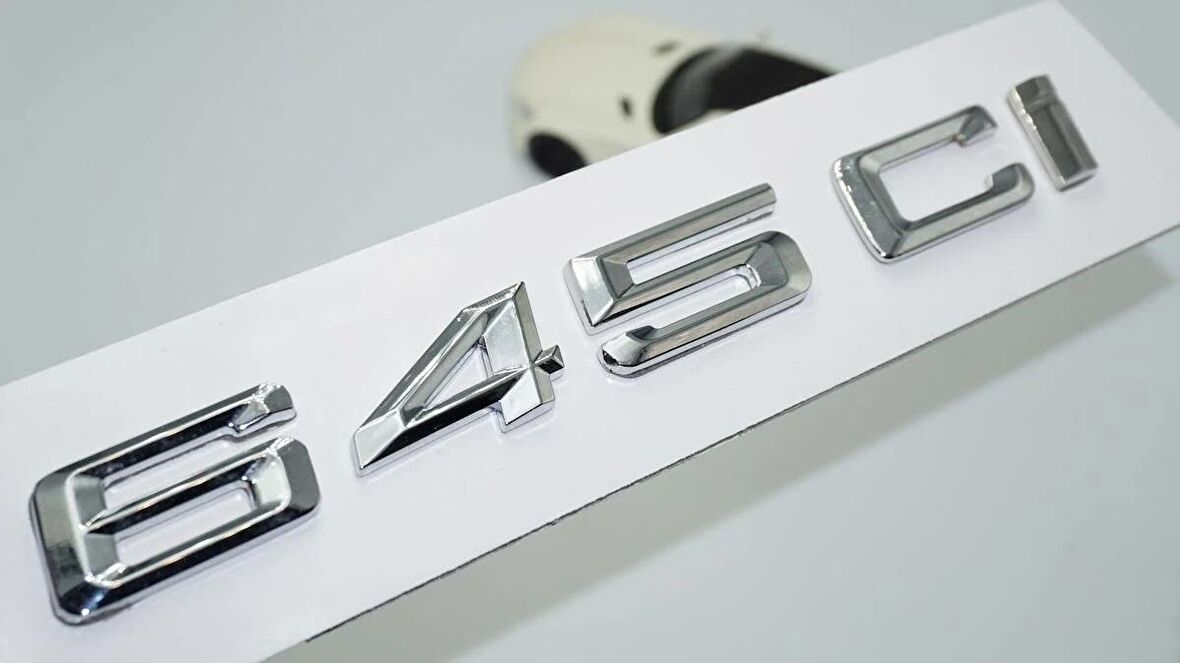 DK Tuning 645Ci Bagaj Krom Metal 3M 3D Yazı Logo Bmw İle Uyumlu