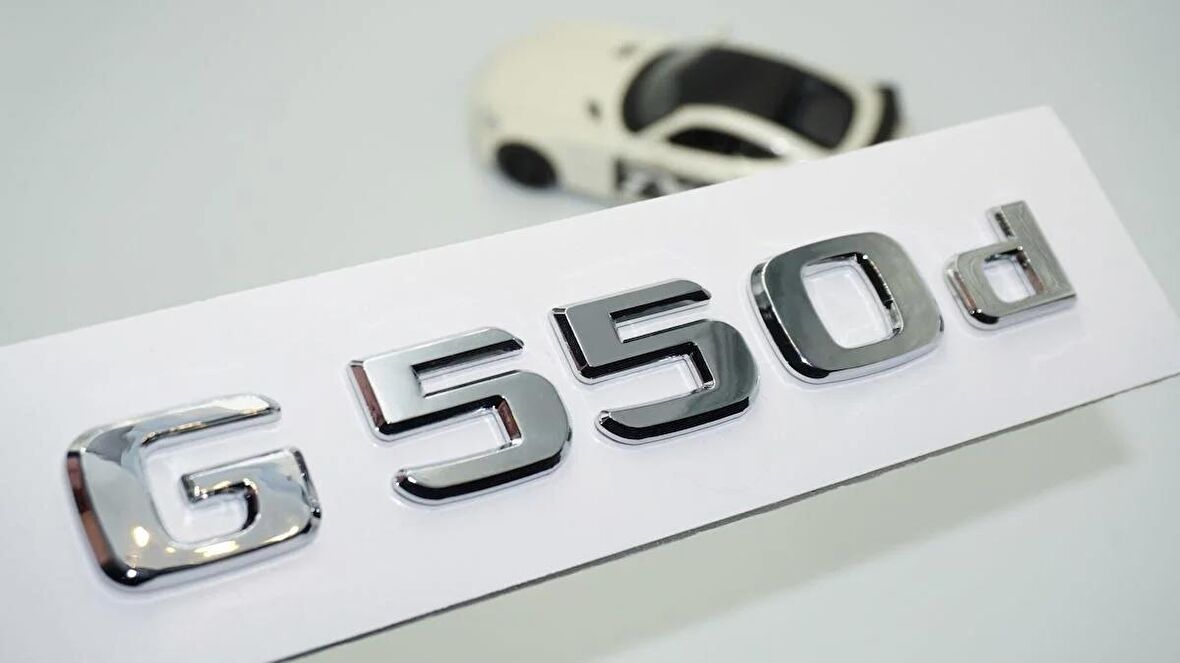 DK Tuning G550d Bagaj Krom ABS 3M 3D Yazı Logo Benz İle Uyumlu
