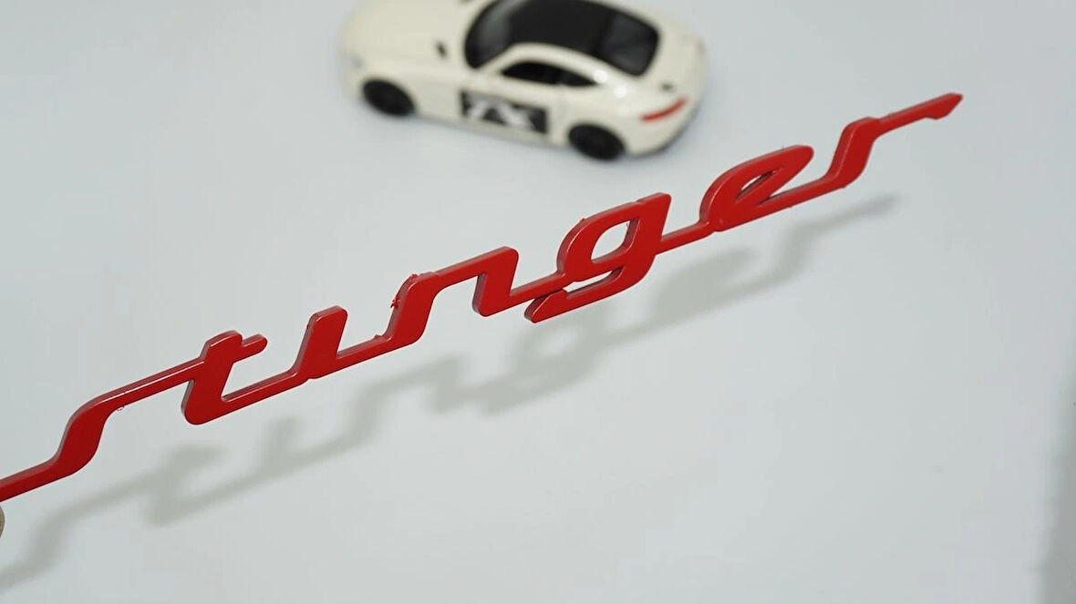 DK Tuning Stinger Kırmızı Bagaj Logo Arma Kia İle Uyumlu