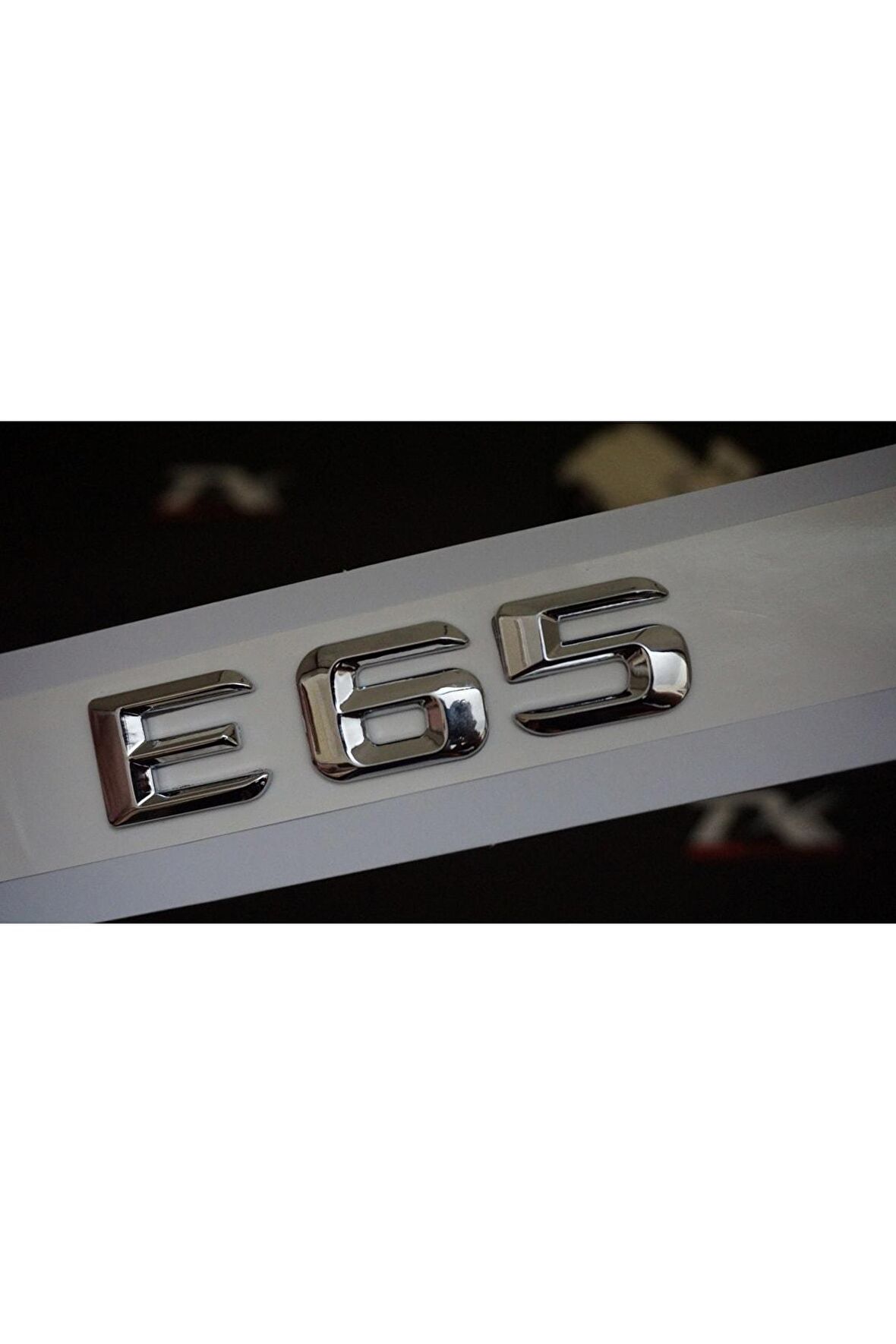 E65 Bagaj Krom Metal 3m 3d Yazı Logo