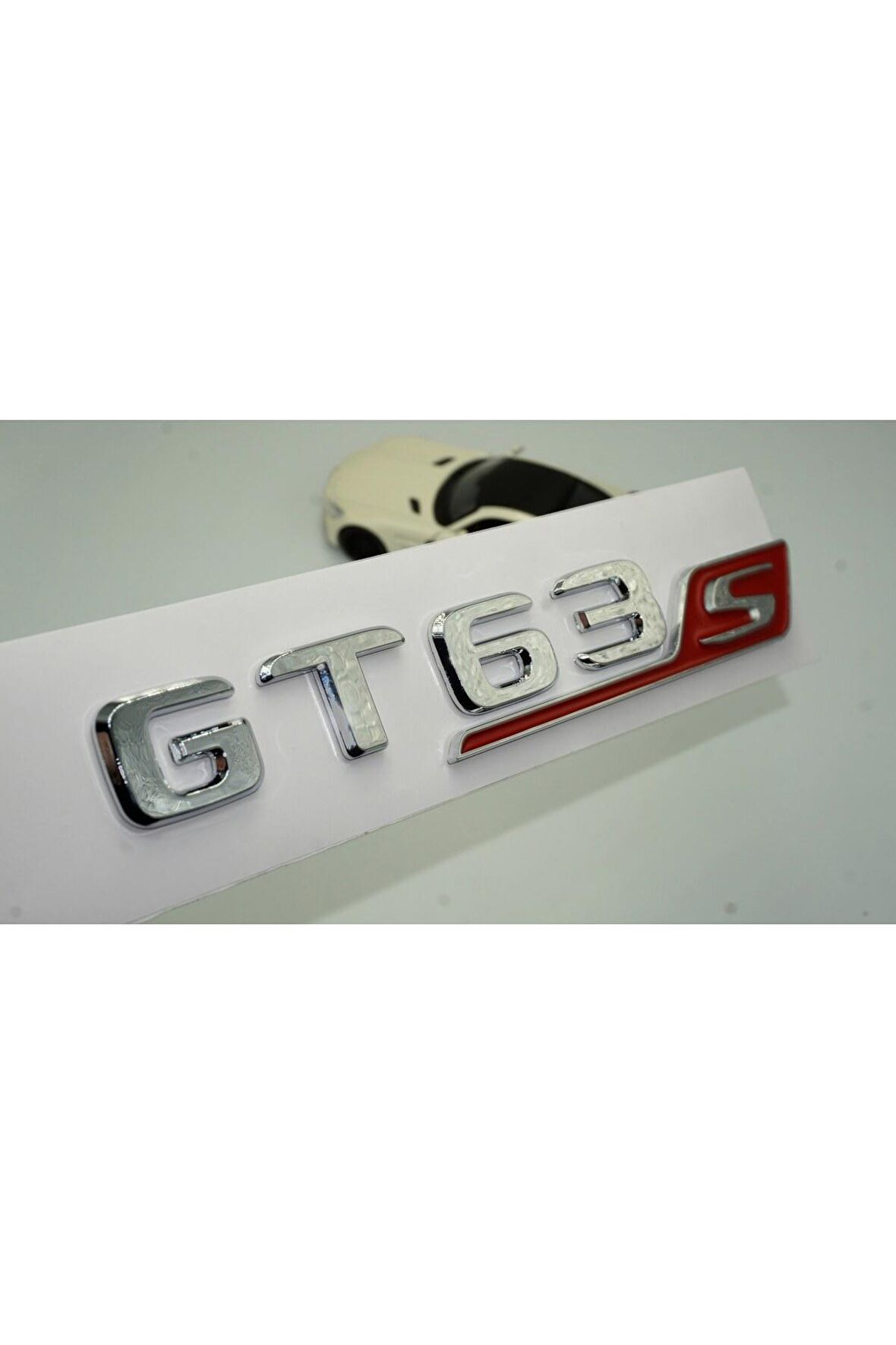 DK Benz GT 63S Bagaj Kırmızı Krom ABS 3M 3D Yazı Logo