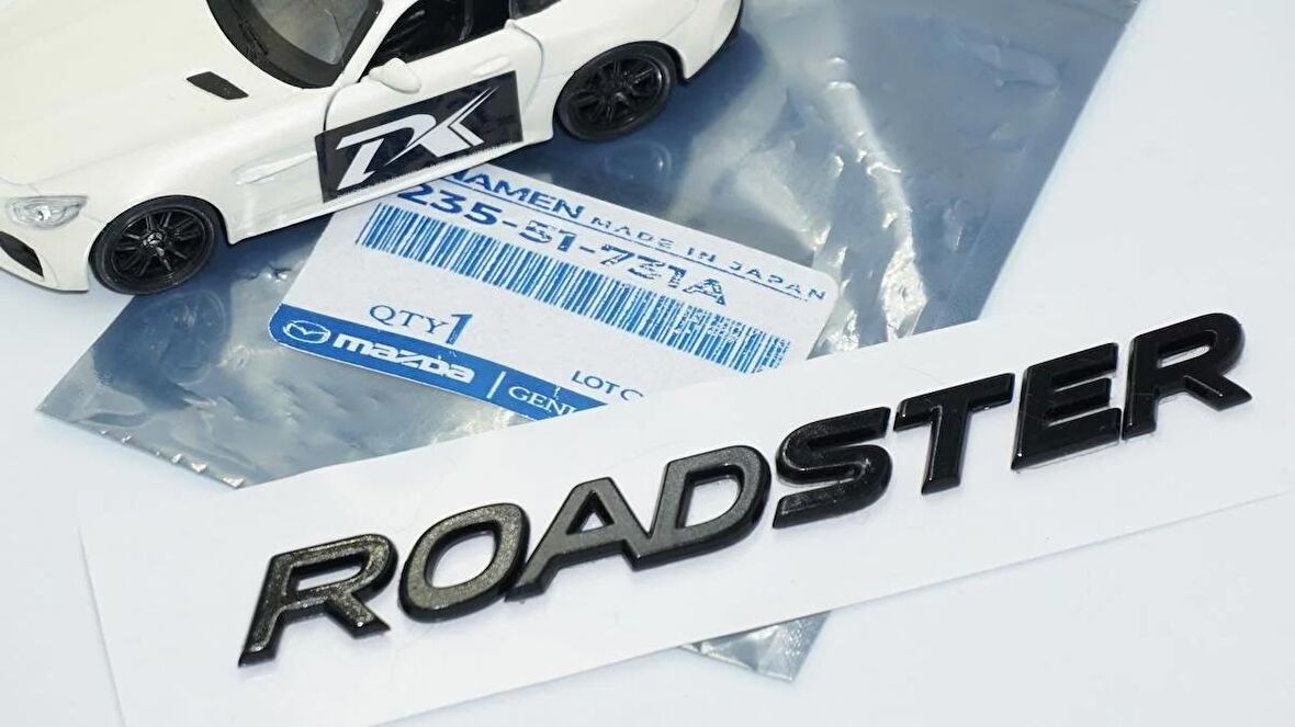 DK Tuning Roadster Miata MX-5 Siyah Bagaj Yazı Mazda İle Uyumlu