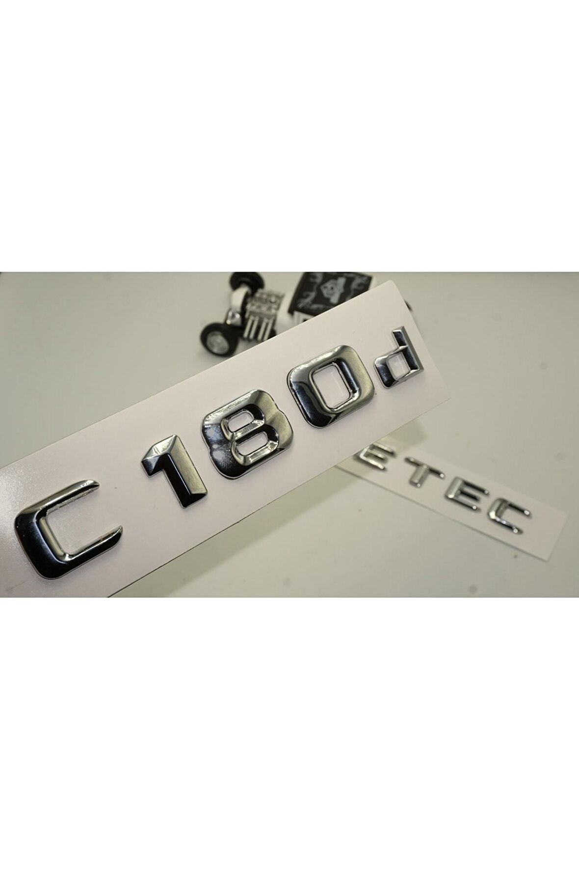 Benz C 180d Bluetec Bagaj Krom Metal 3m 3d Yazı Logo