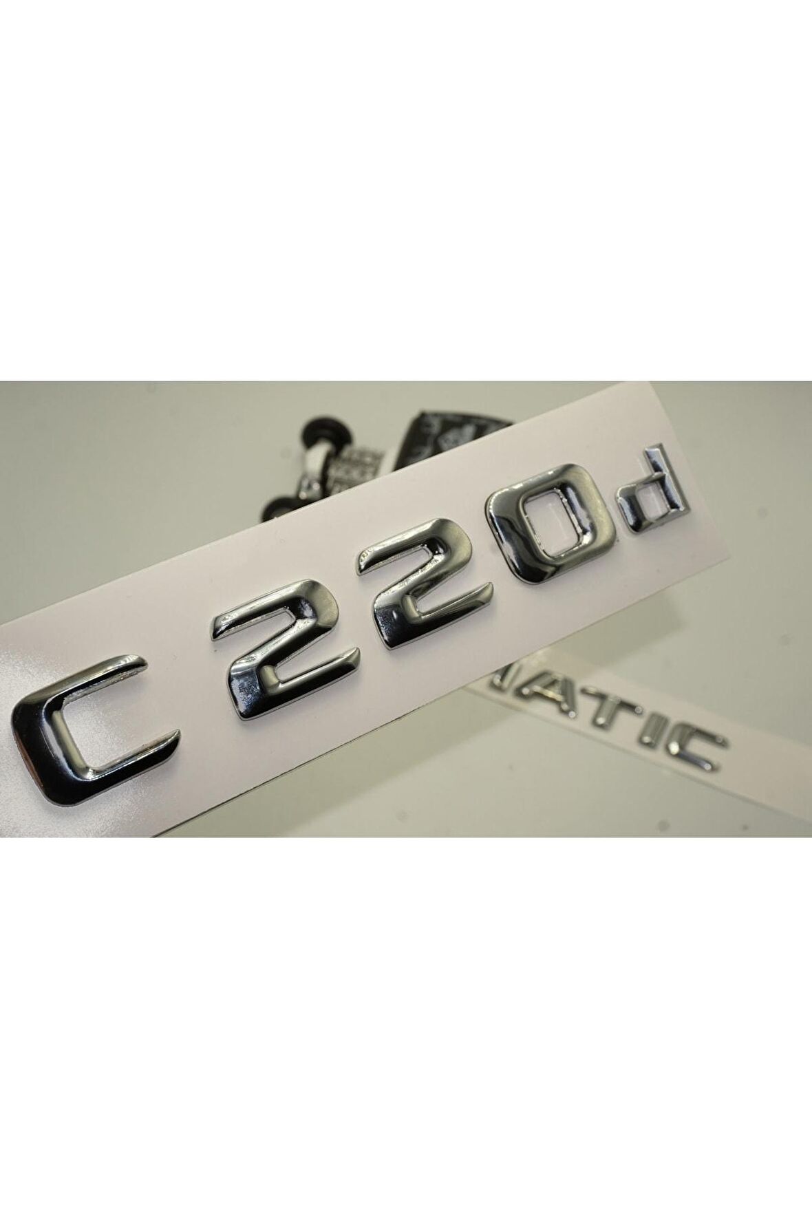 Benz C 220d 4matic Bagaj Krom Metal 3m 3d Yazı Logo