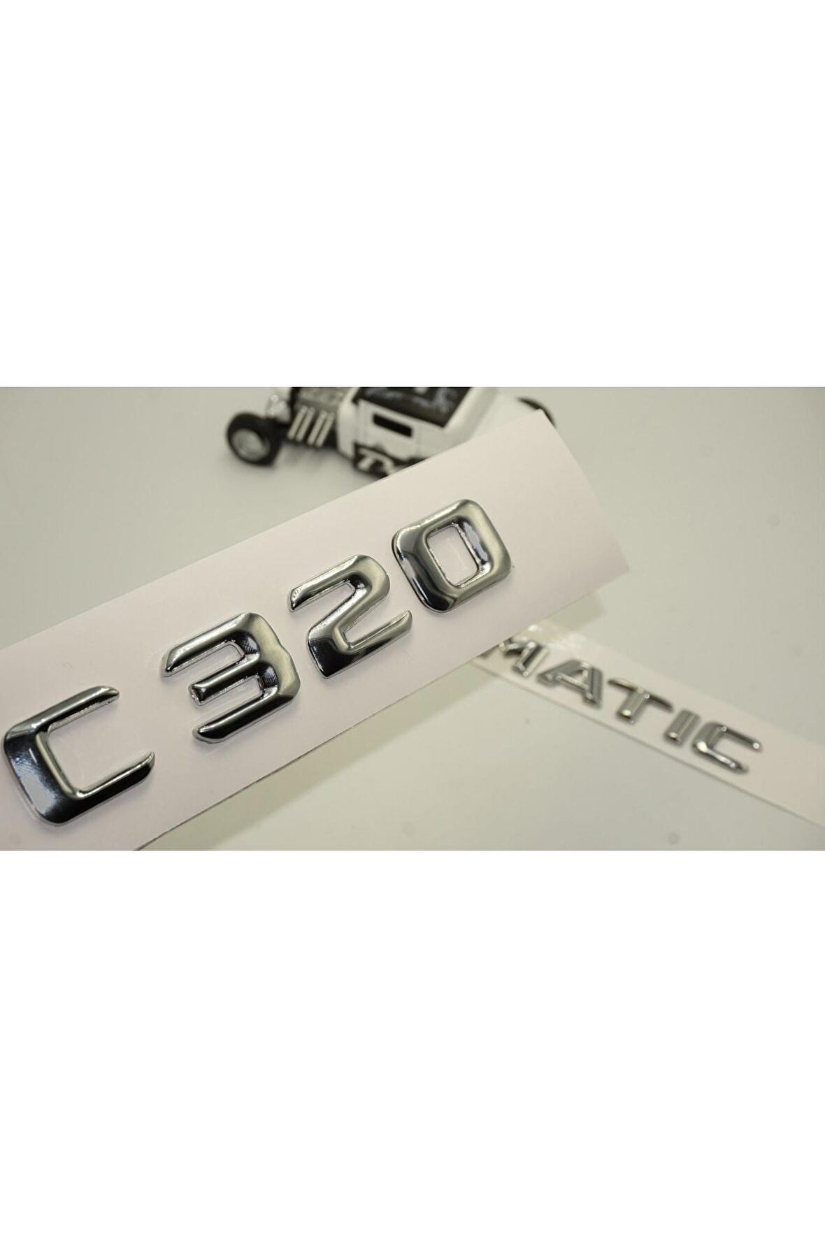 Benz C 320 4matic Bagaj Krom Metal 3m 3d Yazı Logo