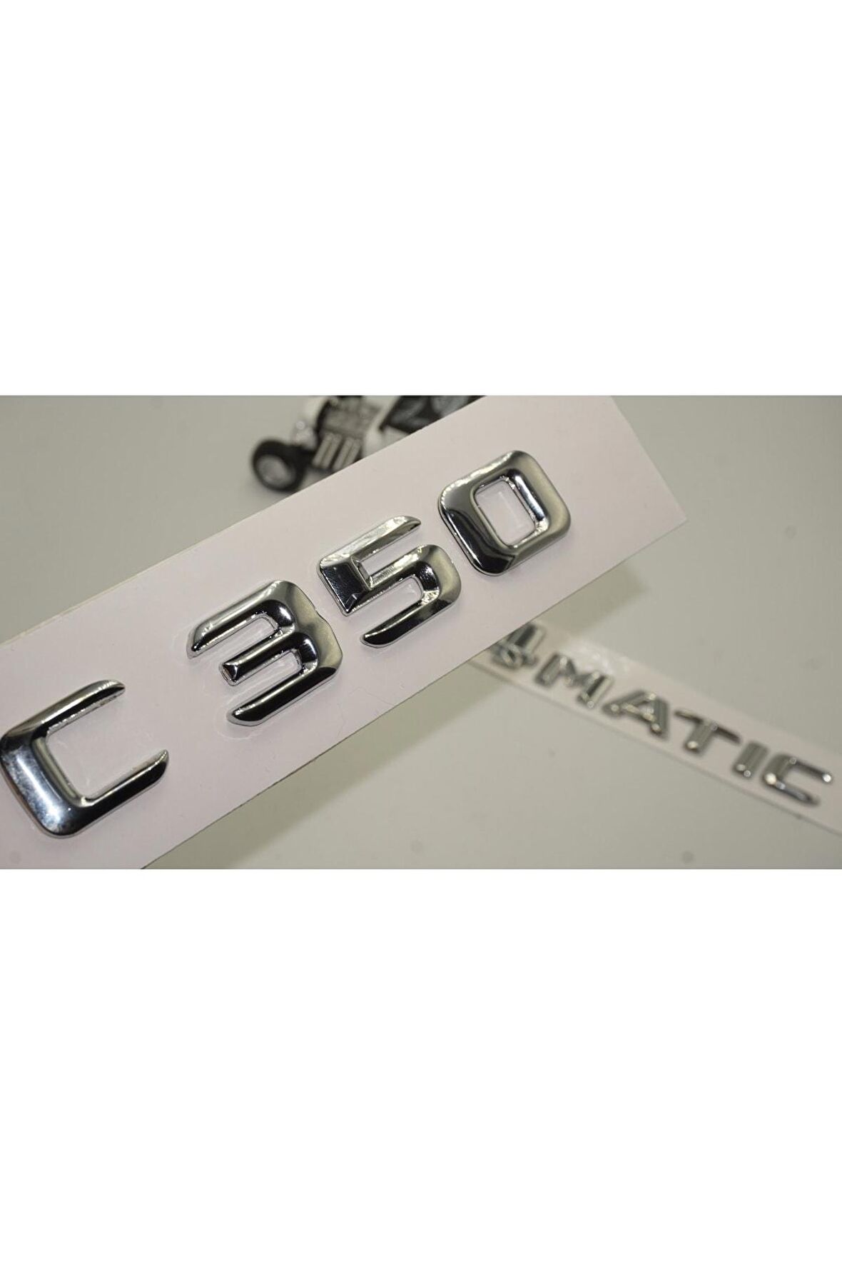 Benz C 350 4matic Bagaj Krom Metal 3m 3d Yazı Logo