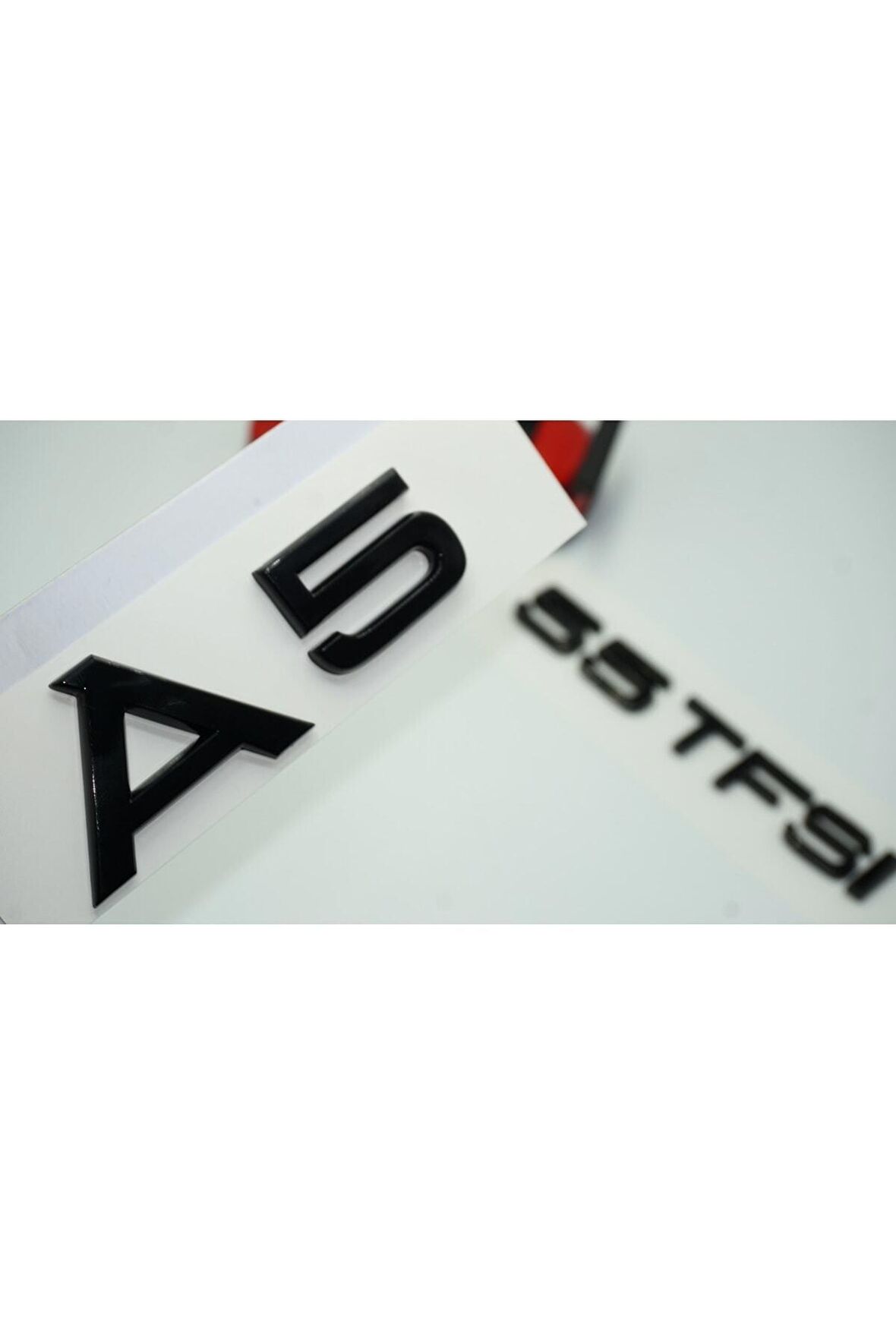 Audi A5 55 Tfsi Parlak Siyah Abs 3m 3d Bagaj Yazı Logo Orjinal Ürün