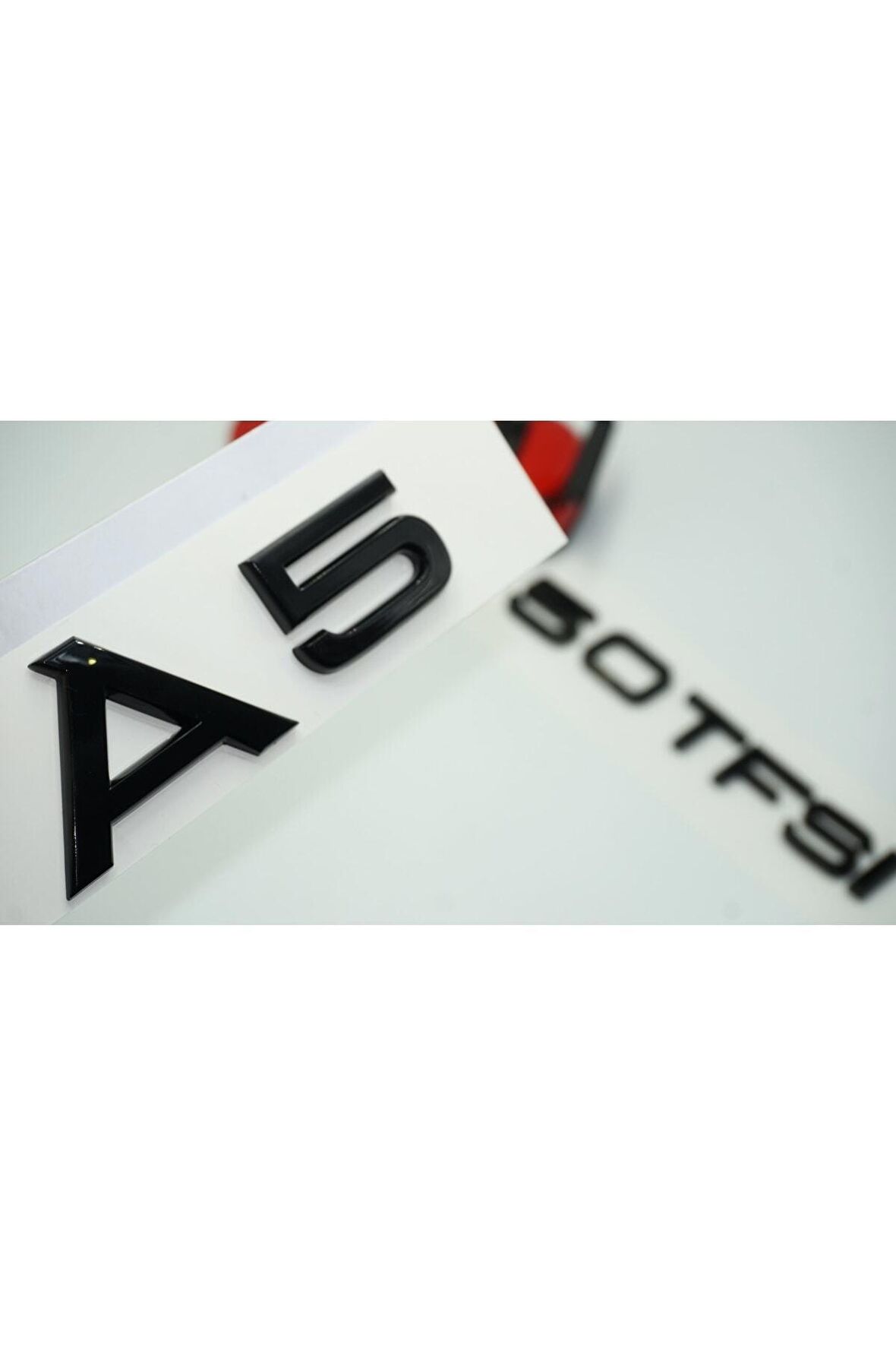 Audi A5 50 Tfsi Parlak Siyah Abs 3m 3d Bagaj Yazı Logo Orjinal Ürün