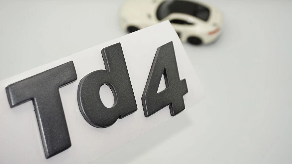 DK Tuning Td4 Freelander 1 Koyu Gri Bagaj Yazı Land Rover İle Uyumlu