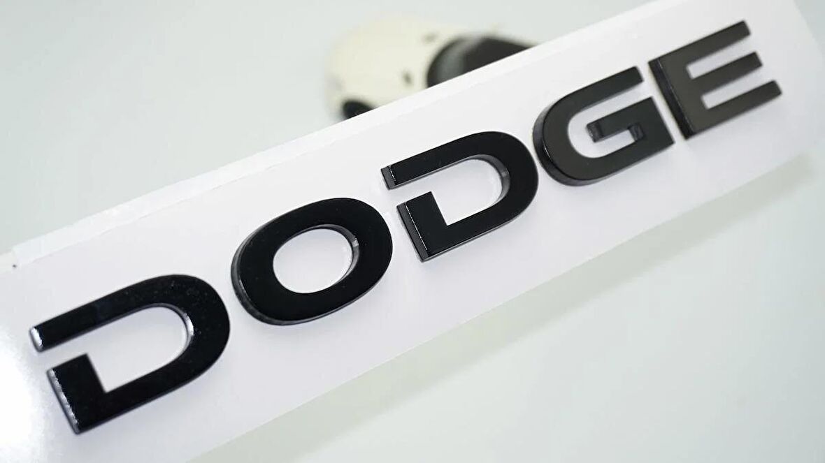 DK Tuning Dodge Bagaj Siyah ABS 3M 3D Yazı Logo Amblem