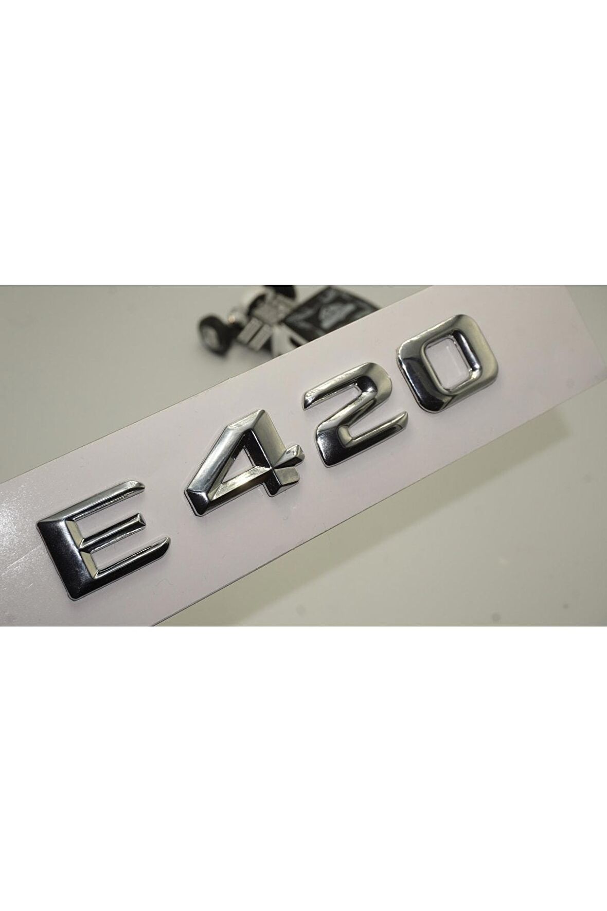 Benz E420 Bagaj Krom Metal 3m 3d Yazı Logo