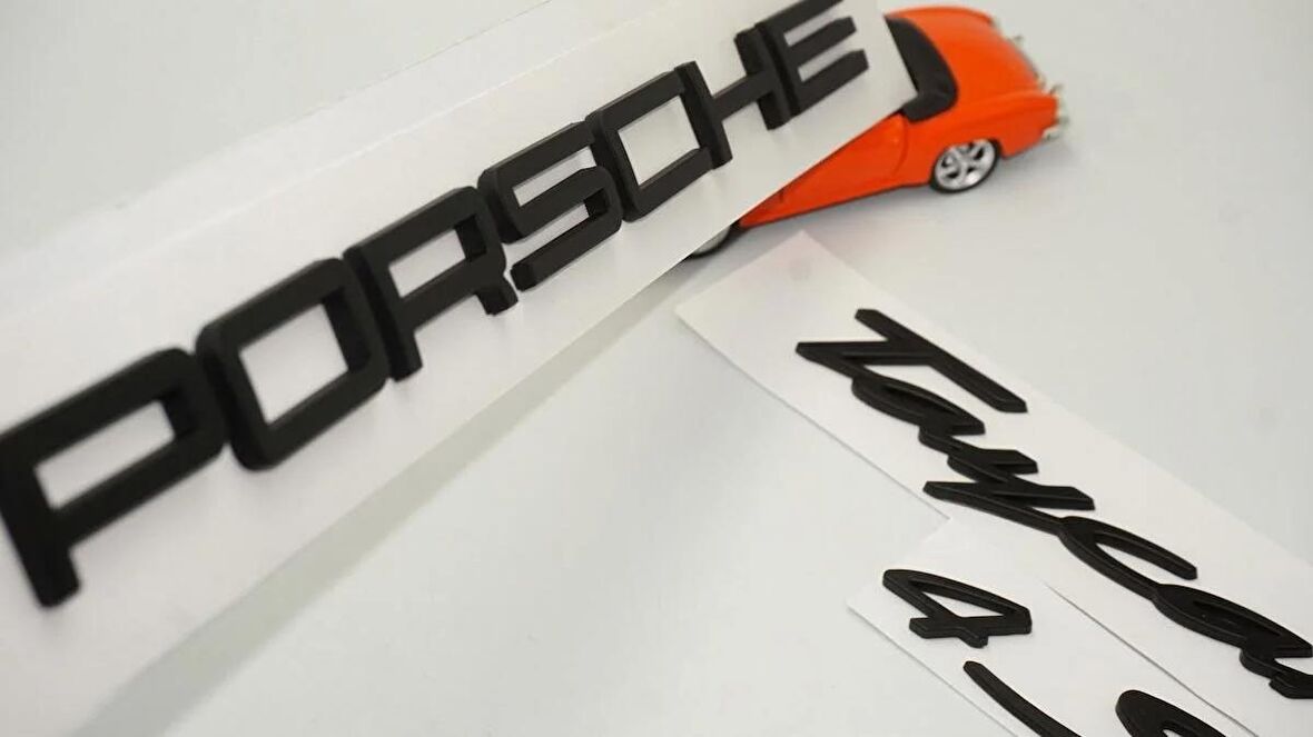 DK Tuning Porsche Taycan 4S Bagaj 3M 3D ABS Yazı Logo Amblem Seti