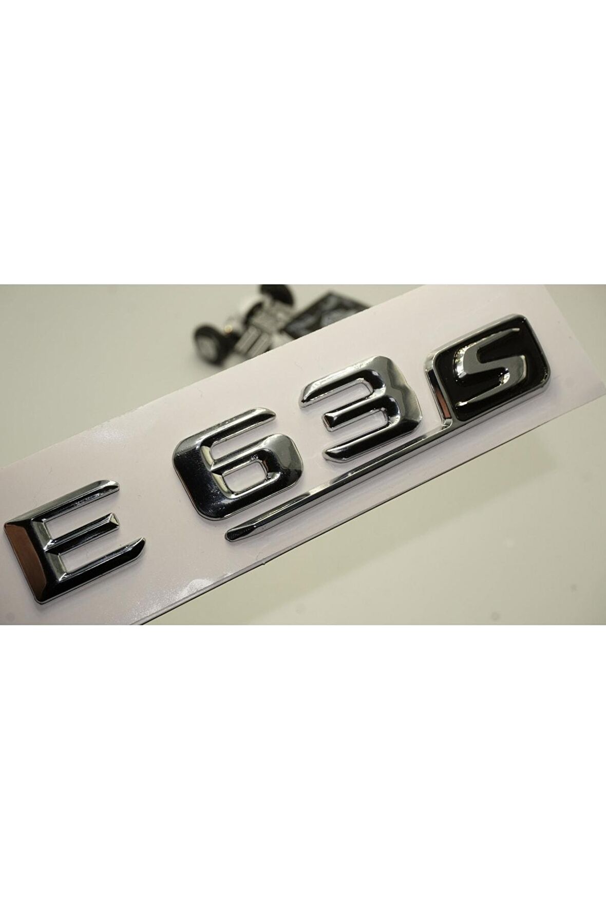 Benz E 63s Bagaj Krom Metal 3m 3d Yazı Logo