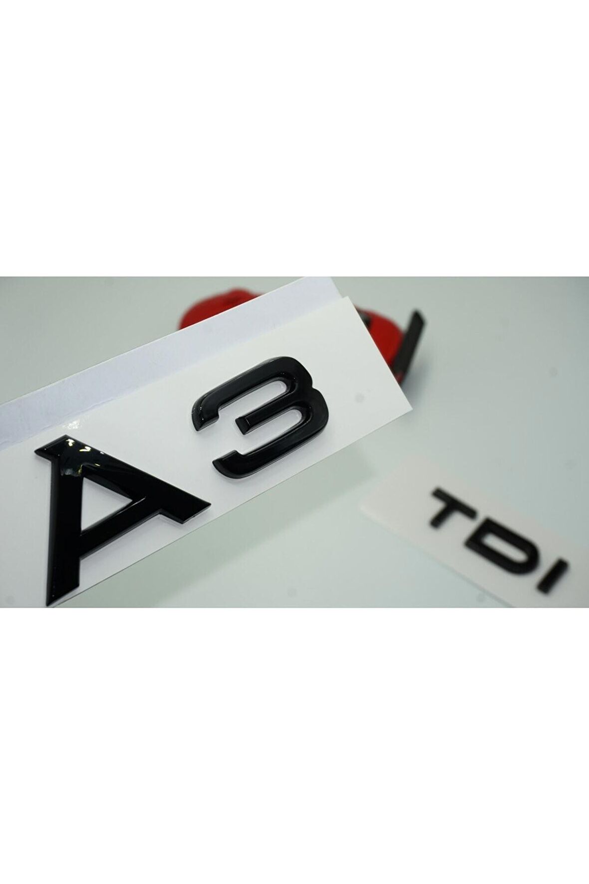 Audi A3 Tdi Parlak Siyah Abs 3m 3d Bagaj Yazı Logo Orjinal Ürün