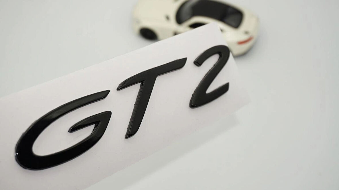 DK Tuning Porsche 911 GT2 Bagaj Siyah ABS Yazı Logo Amblem