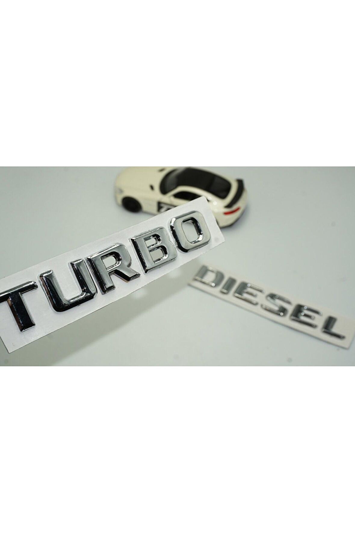 Turbo Diesel Bagaj Krom ABS 3M 3D Yazı Logo