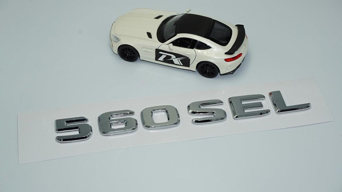 DK Tuning 560 SEL Bagaj Krom ABS 3M 3D Yazı Logo Benz İle Uyumlu