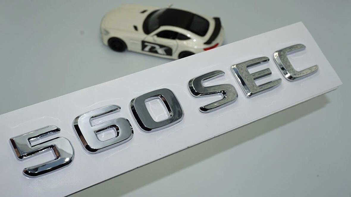 DK Tuning 560 SEC Bagaj Krom ABS 3M 3D Yazı Logo Benz İle Uyumlu