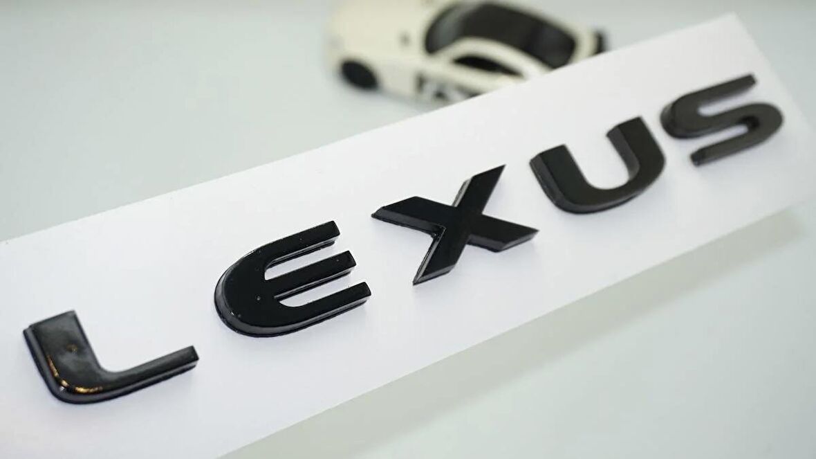 DK Tuning Lexus 2022+ Siyah ABS 3M 3D Bagaj Yazı Logo Arma