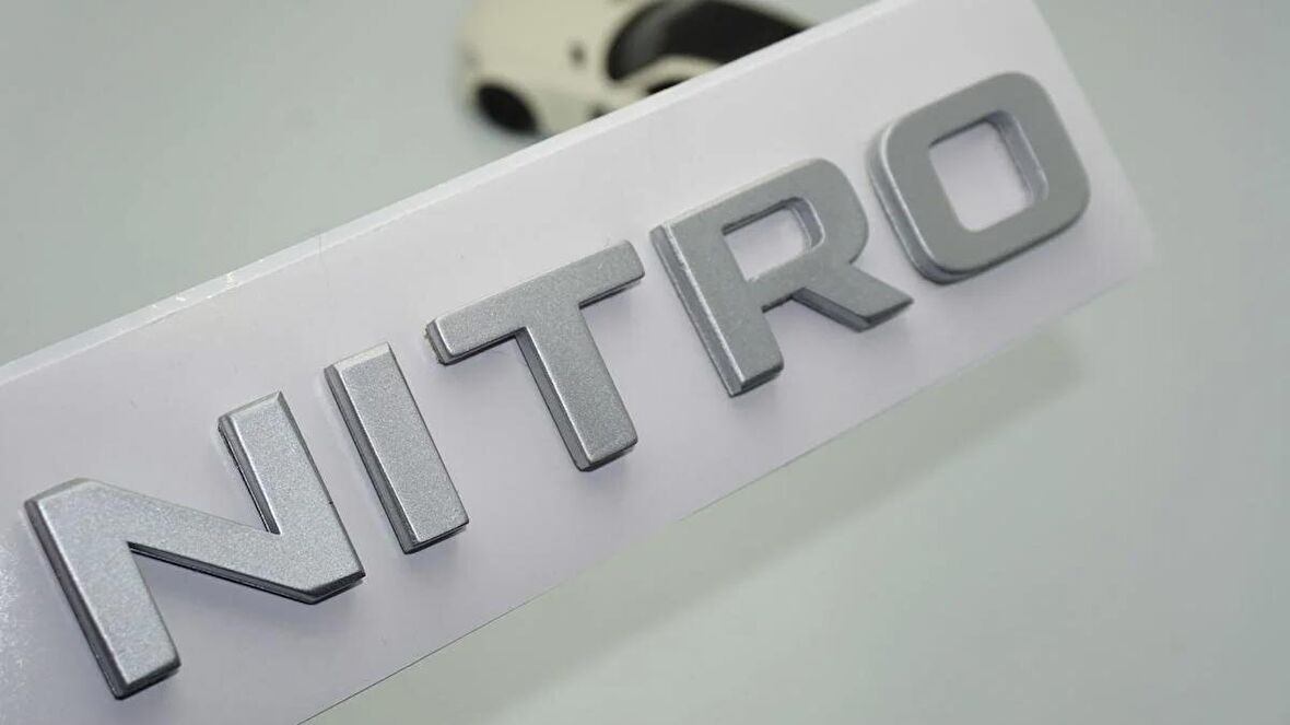 DK Tuning Dodge Nitro Bagaj Gri ABS 3M 3D Yazı Logo Amblem