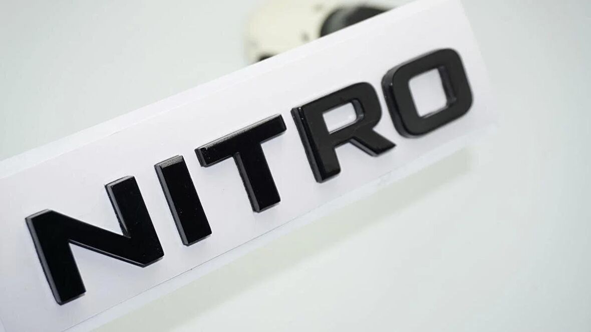 DK Tuning Dodge Nitro Bagaj Siyah ABS 3M 3D Yazı Logo Amblem