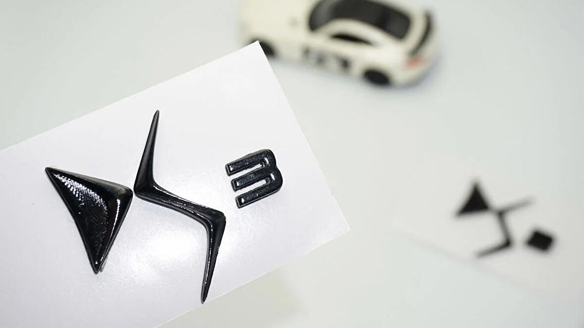 DK Tuning DS3 Çamurluk Siyah Logo Arma Yazı Seti Citroen İle Uyumlu