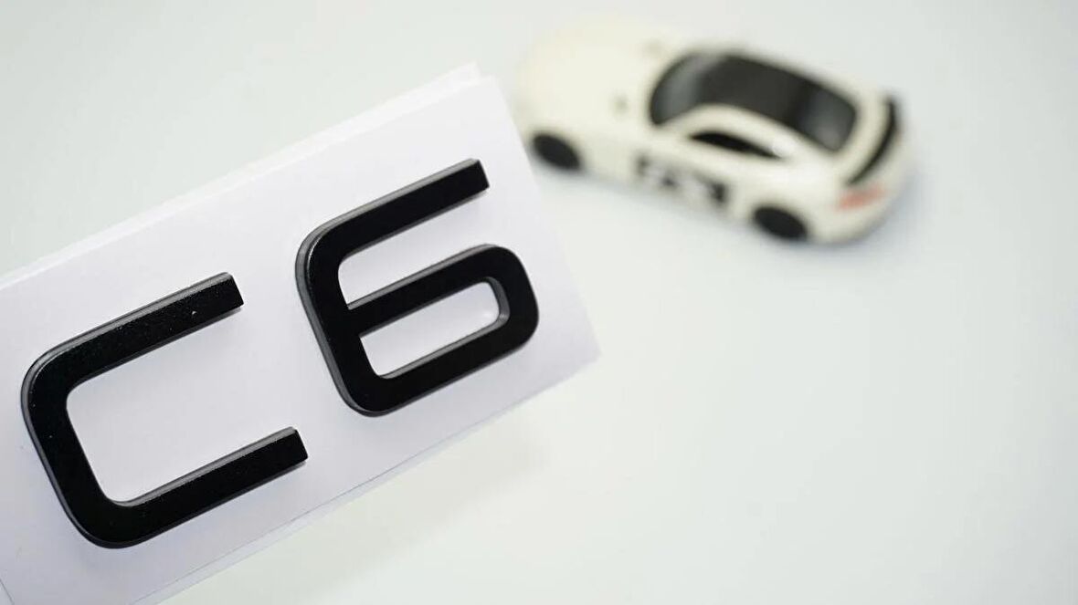 DK Tuning Citroen C6 2022+ Bagaj Siyah Yazı Logo Amblem