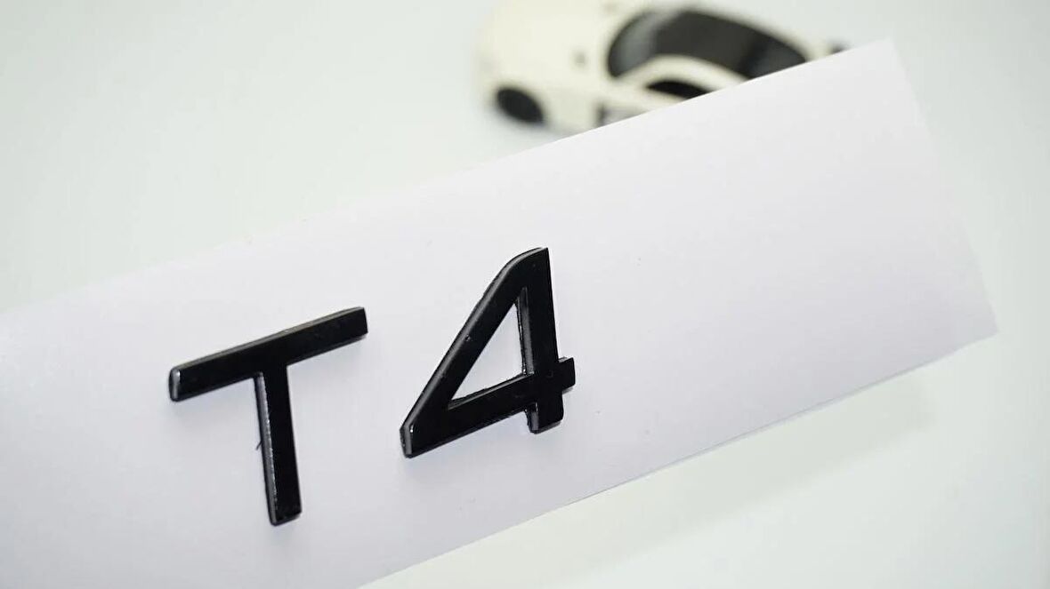 DK Tuning T4 Siyah ABS 3M 3D Bagaj Yazı Logo Volvo İle Uyumlu