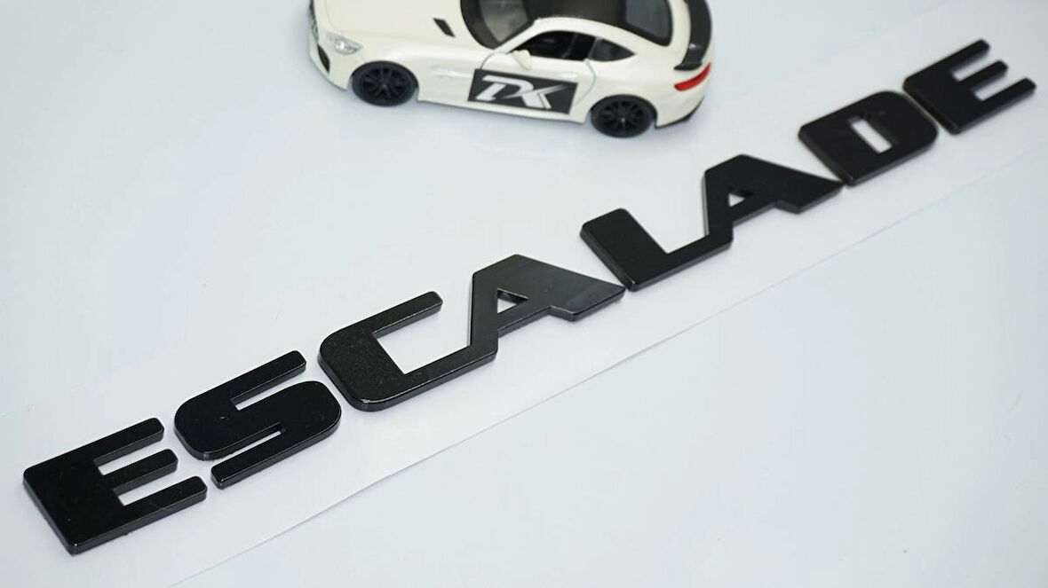 DK Tuning Escalade Bagaj Siyah Yazı Logo Cadillac İle Uyumlu