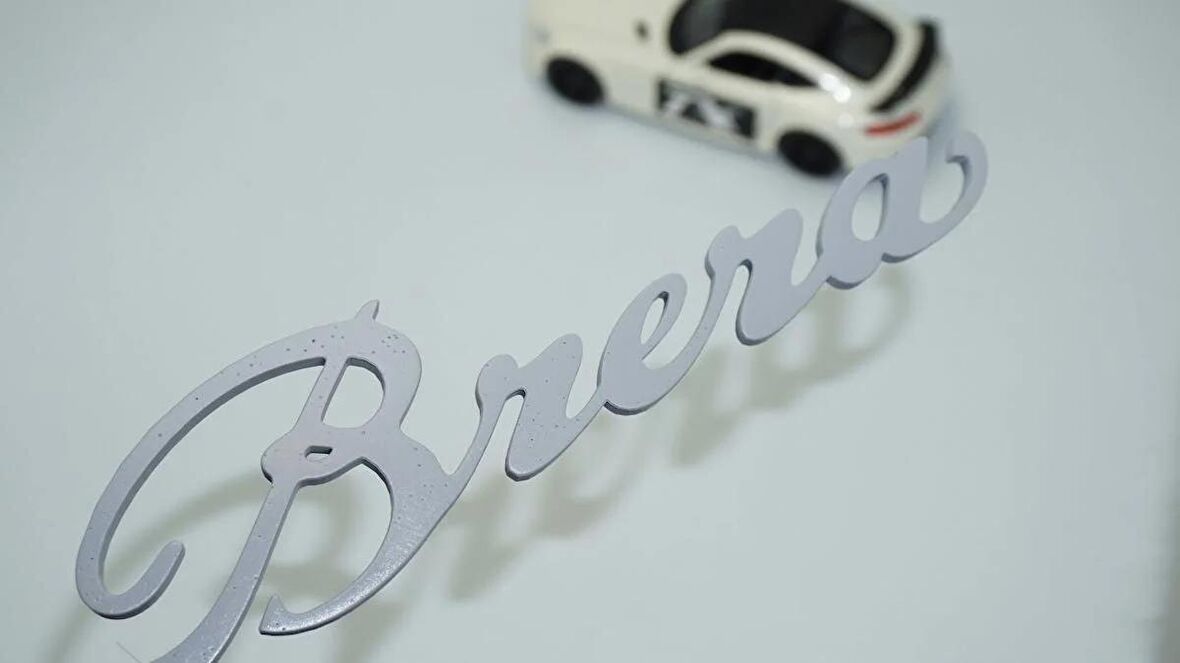 DK Tuning Alfa Romeo Brera Gri ABS 3M 3D Bagaj Yazı Logo Arma