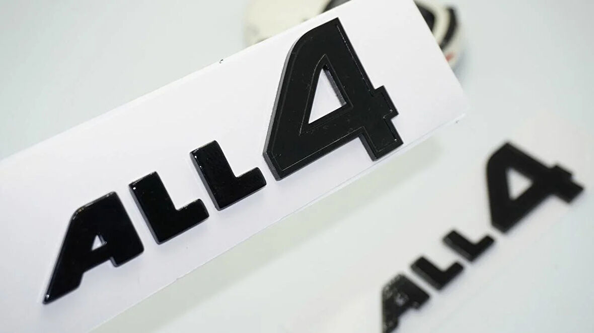 DK Tuning ALL4 Siyah Kapı Yazı Logo 2 Li Set Mini Cooper İle Uyumlu