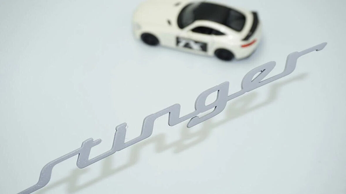 DK Tuning Stinger Gri Bagaj Logo Arma Kia İle Uyumlu