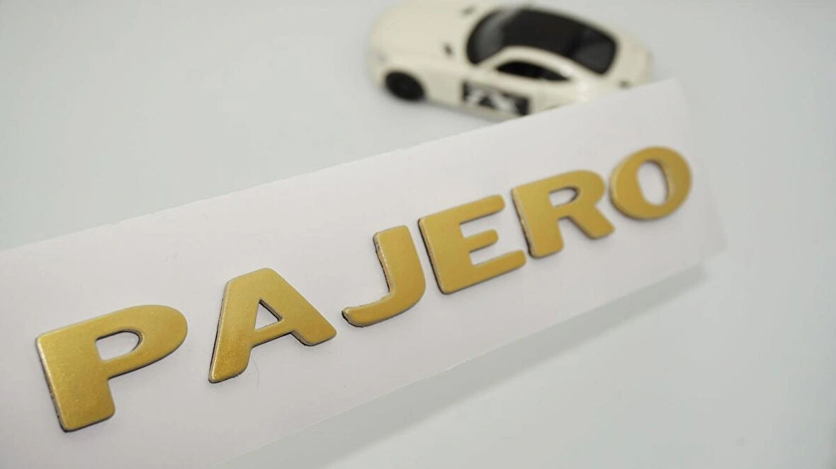 DK Tuning Pajero V31 V32 V33 Gold ABS 3M Bagaj Yazı Logo