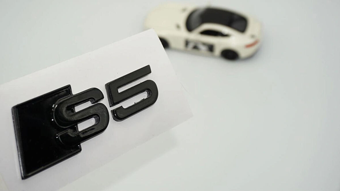 DK Tuning S5 Siyah 3M Bagaj Logo Audi İle Uyumlu