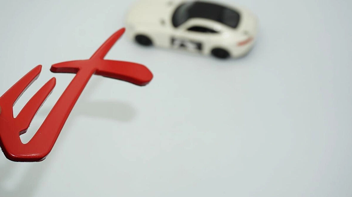 DK Tuning Lancer EX Bagaj Kırmızı Yazı Logo Arma