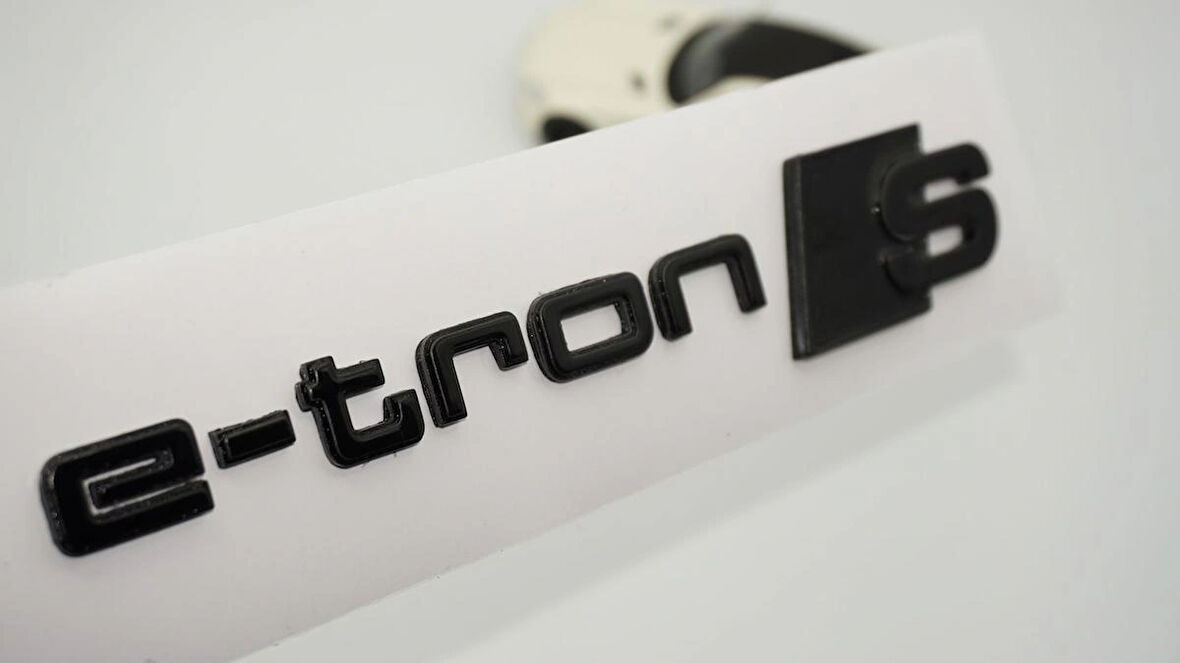 DK Tuning e-tron S Bagaj Siyah Yazı Logo Audi İle Uyumlu
