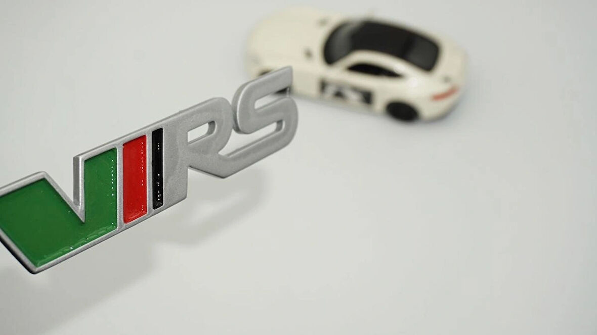 DK Tuning Skoda VRS Bagaj Yeşil Gri 3M Yazı Logo Arma