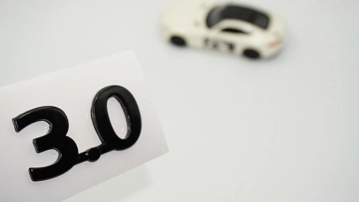 DK Tuning 3.0 Bagaj Siyah Yazı Logo 2001 2010 Jaguar İle Uyumlu