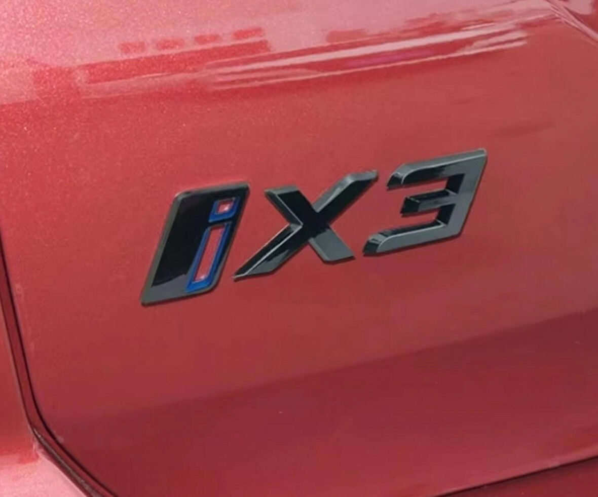 DK Tuning Yeni iX3 Bagaj Siyah Mavi ABS Yazı Logo Bmw İle Uyumlu