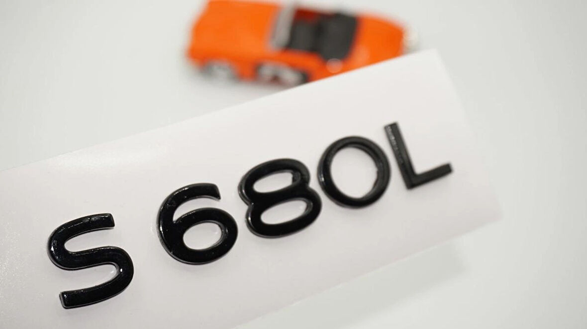 DK Tuning S680L Maybach Bagaj Siyah ABS Yazı Logo Arma