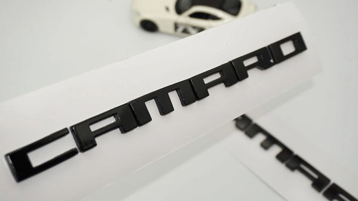 DK Tuning Camaro Çamurluk Siyah Yazı Arma Seti Chevrolet ile Uyumlu