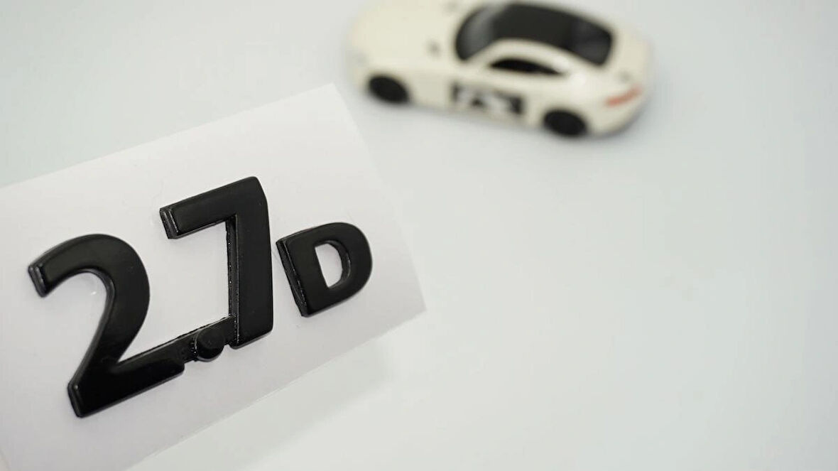 DK Tuning 2.7D Siyah ABS Bagaj Yazı Logo Arma Jaguar İle Uyumlu