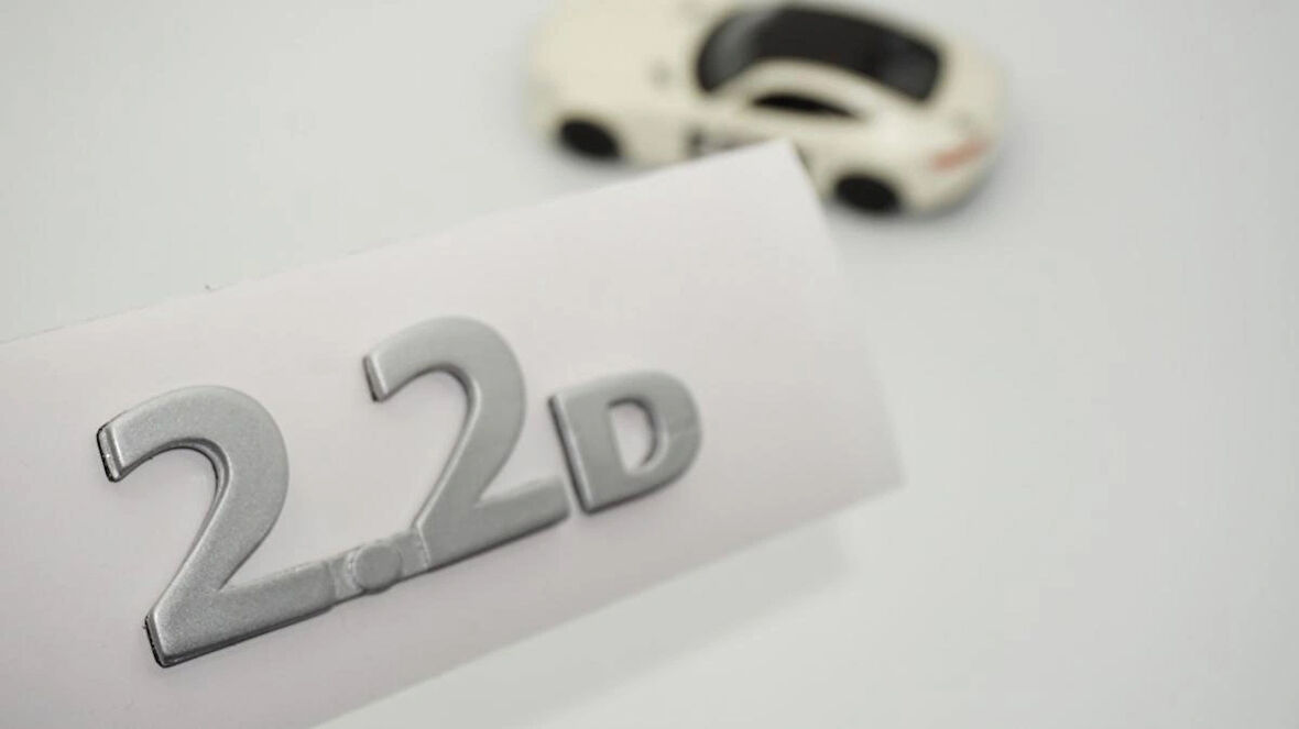 DK Tuning 2.2D Gri ABS Bagaj Yazı Logo Arma Jaguar İle Uyumlu